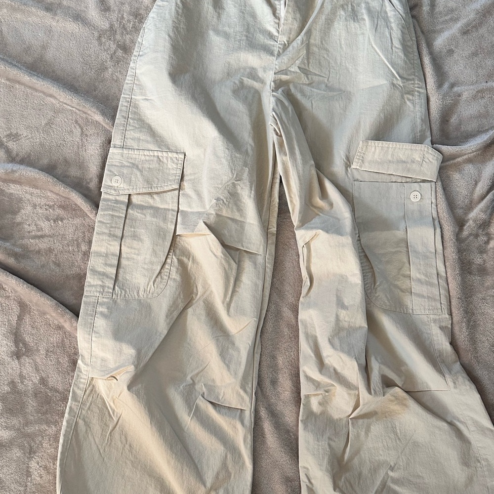 Men's Cream Cargo Pants